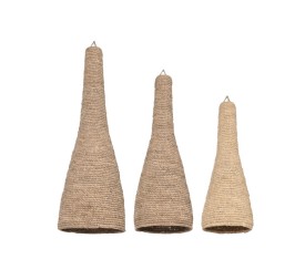 PANTALLA SET 3 FIBRA TRENZADA 36X36X111 NATURAL