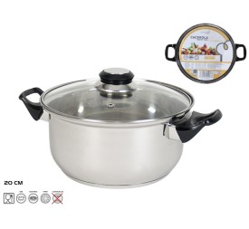 CACEROLA REUS 20 CM ACERO INOX.