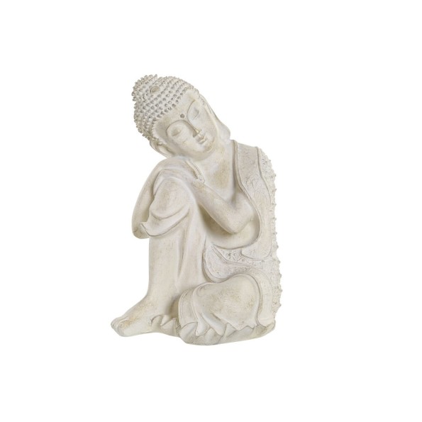 FIGURA RESINA 17X17X26 BUDA DECAPE GRIS