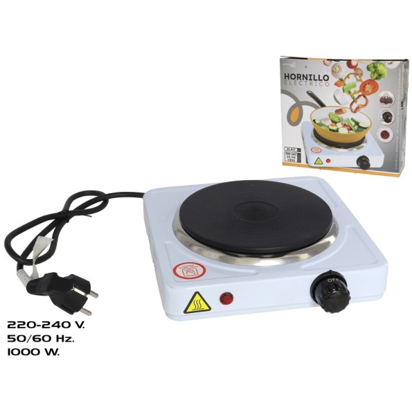 HORNILLO ELECTRICO 1000W 21.4X21.4X7CMXXX