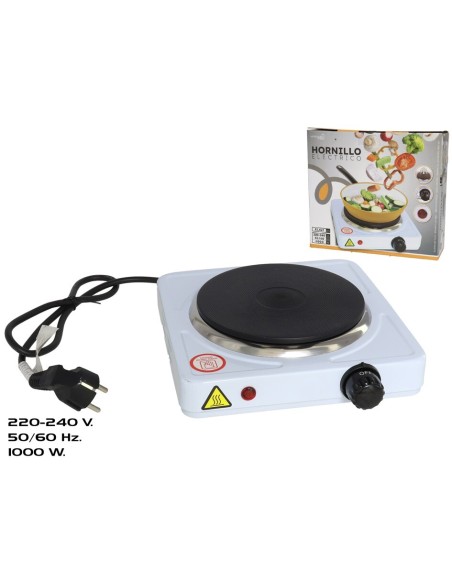 HORNILLO ELECTRICO 1000W 21.4X21.4X7CMXXX