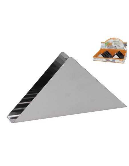 SERVILLETERO ACERO PIRAMIDE 18X9 CM