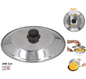 TAPA VOLTEADORA TORTILLA INOX DIA 28 CM
