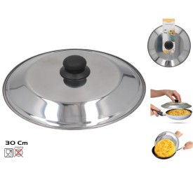TAPA VOLTEADORA TORTILLA INOX DIA 30 CM