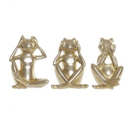 FIGURA RESINA 11X11X15 RANA ENVEJECIDO 3 SURT.