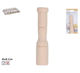 MANO DE MORTERO MADERA LEON 2X2X11CM