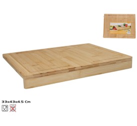 TABLA DE CORTAR C/TOPE BAMBU BAILI 43X33X4.5CM
