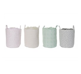 CESTA ROPA POLIESTER 40X40X51 4 SURT.