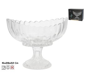 BOWL CRISTAL C/PIE ALASKA 28X15X22CM