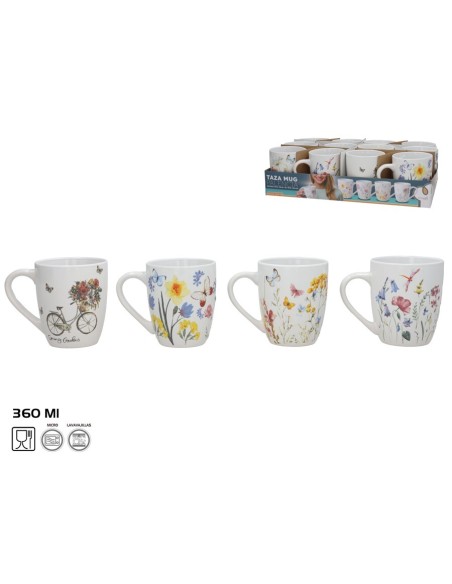 TAZA MUG PALENCIA 360ML 4 SURT.