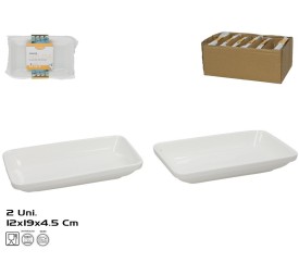 FUENTE X2 MELISA 19X12X4,5CM BLANCO