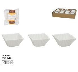 SALSERA APERITIVO X3 ELOISA 70ML 6,9X6,9X3,4CM