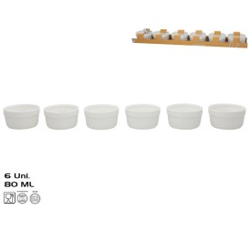RAMEKIN X6 YURENA 80ML 7X7X4CM BLANCO