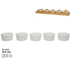 RAMEKIN X5 YURENA 125ML 8X8X4,2CM BLANCO