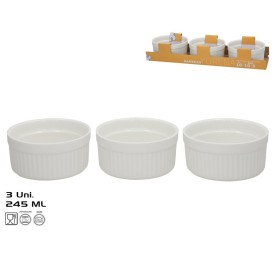 RAMEKIN X3 YURENA 245ML 10X10X5CM BLANCO
