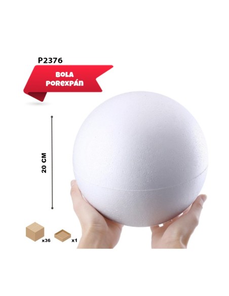 BOLA DE POREX 20CM 1UD