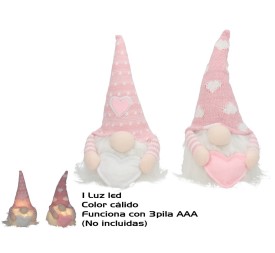 NOMO CORAZON CLIO 2 SURTIDOS C/LED 24X13X12 CM