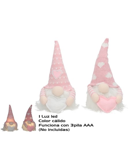 NOMO CORAZON CLIO 2 SURTIDOS C/LED 24X13X12 CM