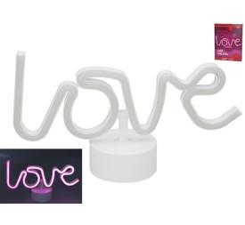 CARTEL LOVE 77 LEDS LUZ CALIDA 27,8X15,8X8,5 CM