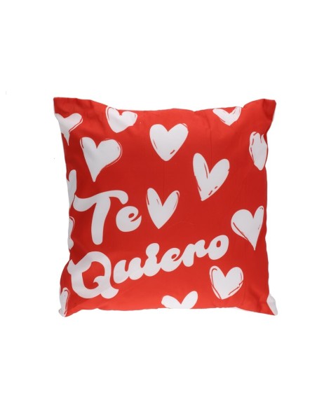 ALMOHADA TE QUIERO CON RELLENO 45X45 CM
