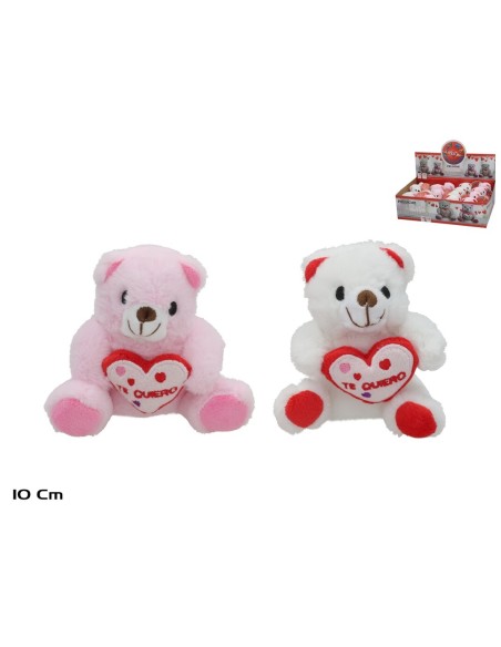 EXPOSITOR PELUCHE CORAZON TE QUIERO 10 CM