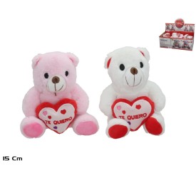 EXPOSITOR PELUCHE CORAZON TE QUIERO 15 CM