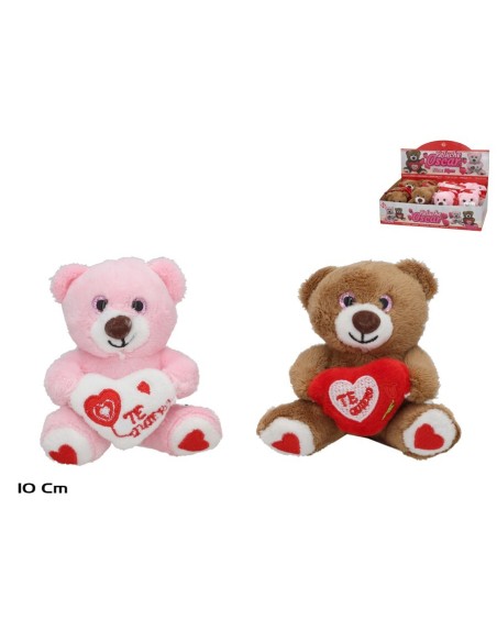 PELUCHE C/CORAZON OSCAR 2 SURT 10CM