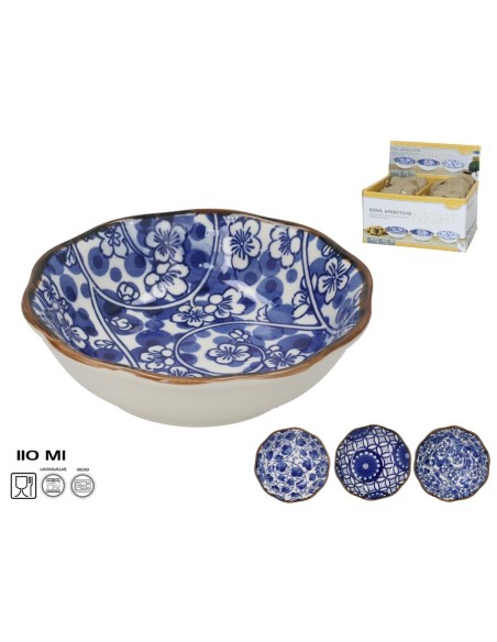 BOWL APERITIVO NIGHT 10X3CM 110ML  3 SURT