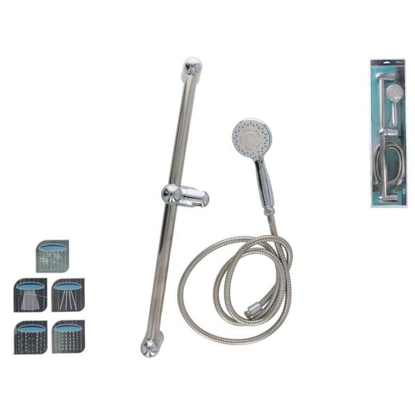 CONJUNTO DUCHA 5 FUNC. C/MANGUERA 2M Y SOPORTE ACE
