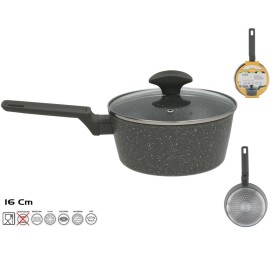 CAZO ALUMINIO C/TAPA CRISTAL LOKI 16CM