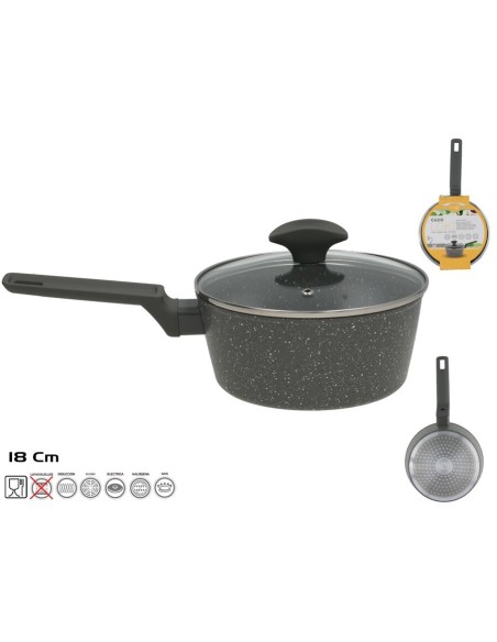 CAZO ALUMINIO C/TAPA CRISTAL LOKI 18CM