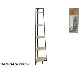 ESTANTERIA ESQUINERA YUKA 34,5X34,5X180CM