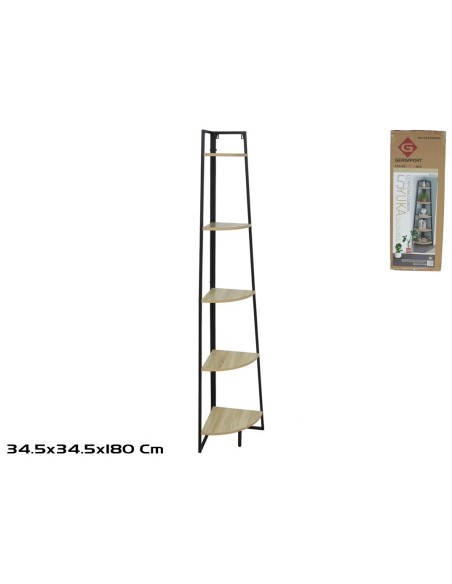 ESTANTERIA ESQUINERA YUKA 34,5X34,5X180CM