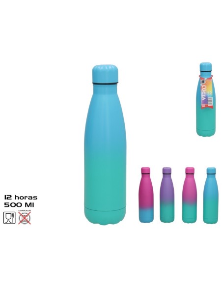 TERMO 12H ACERO INOX LUCIA 500ML 4 SURT