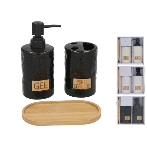 SET BAÑO CERAMICA 3PCS MURCIA  3 SURT.