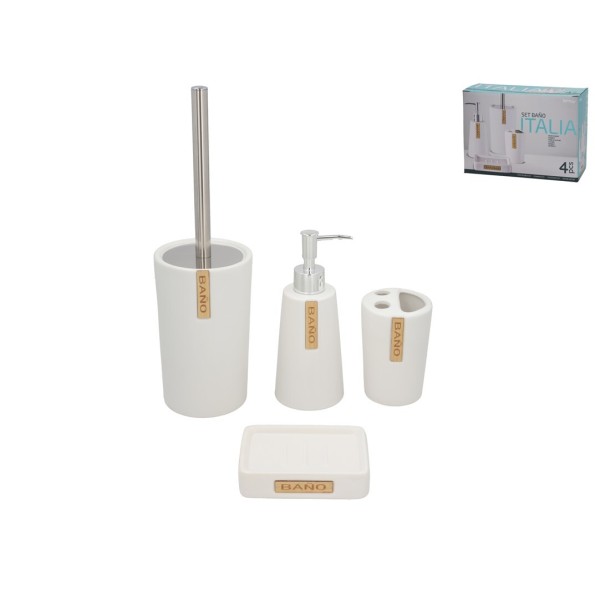 SET BAÑO CERAMICA 4 SET BAÑO CERAMICA 4 PCS ITALIA
