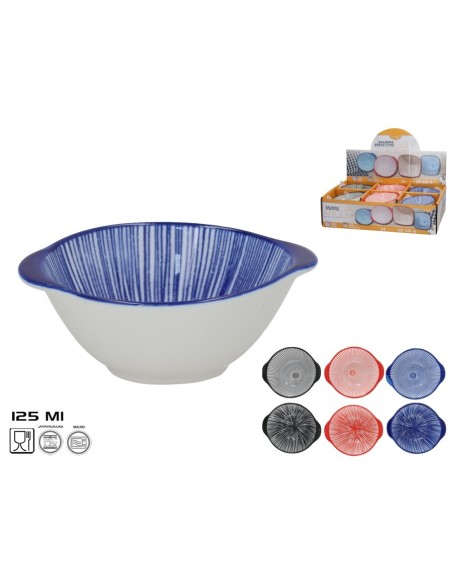 SALSERA APERITIVO EVA 125ML 9,6X9,6X4,3CM 6 SURT.