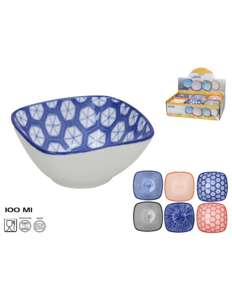 SALSERA APERITIVO ANGELA 100ML 8,4X8,4X3,8CM 6 SURT.