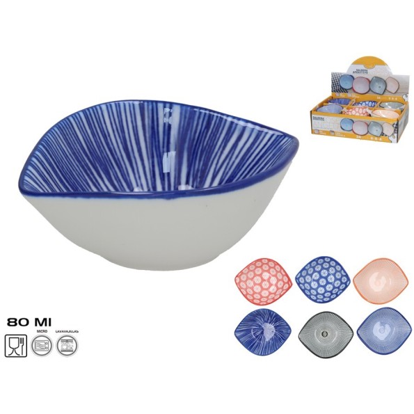 SALSERA APERITIVO ANGELA 80ML 10X8,6X3,6CMCM 6 SUR