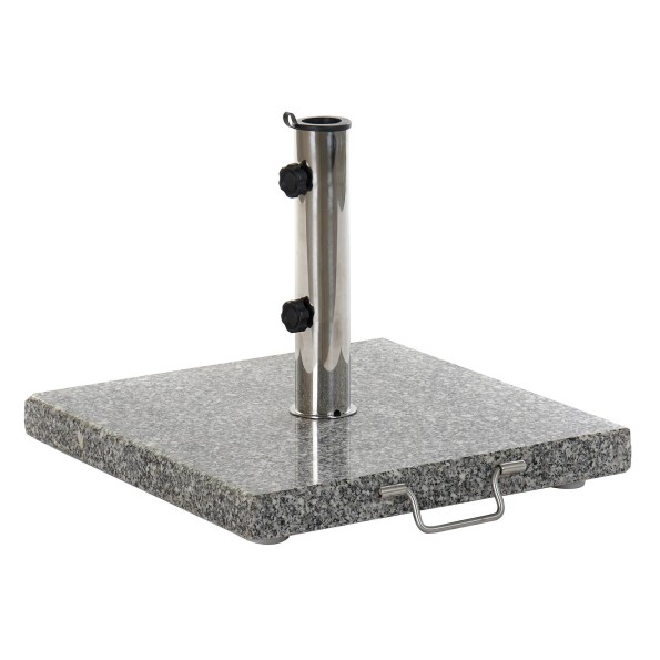 BASE PARASOL GRANITO INOX 45X45X35 25KG 48MM/38M