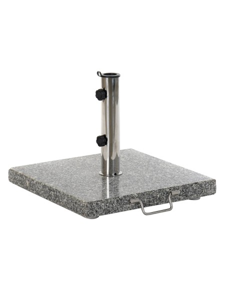 BASE PARASOL GRANITO INOX 45X45X35 25KG 48MM/38M