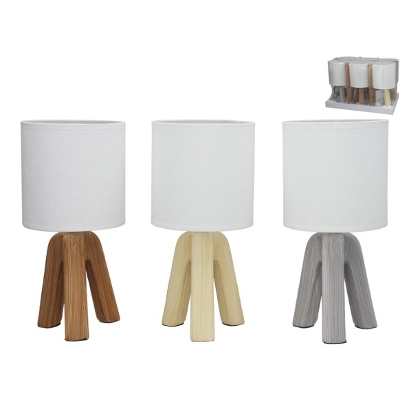 LAMPARA CERAMICA PINTO 26.5CM 3 SURT.