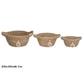 SET 3 CESTAS LUNA  25X35X16CM