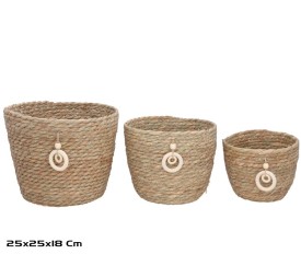 SET 3 CESTAS LUNA  25X20X18 CM