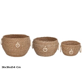 SET 3 CESTAS LUNA 31X24X24 CM