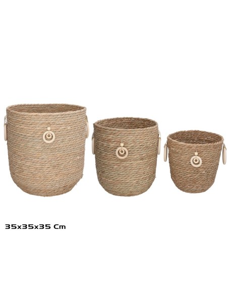 SET 3 PONGOTODOS  LUNA 31X35X24CM