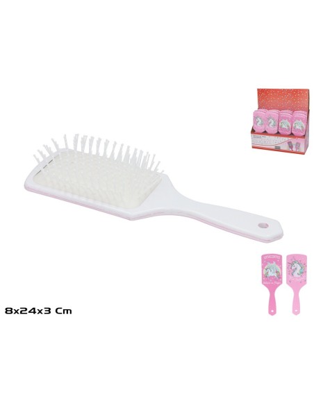 CEPILLO PELO UNICORNIO BELIEVE 8X24X3CM 2 SURT