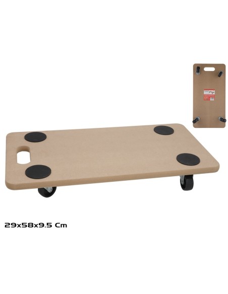 SOPORTE C/RUEDAS MACETAS JANDRO 29X58X2CM CUADRADO