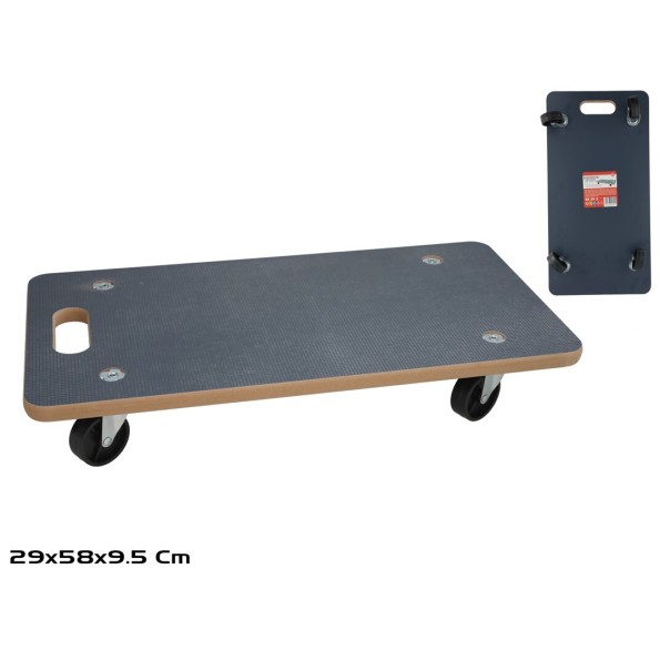 SOPORTE C/RUEDAS MACETAS ALEX 29X58X2CM CUADRADO