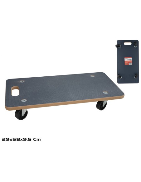 SOPORTE C/RUEDAS MACETAS ALEX 29X58X2CM CUADRADO